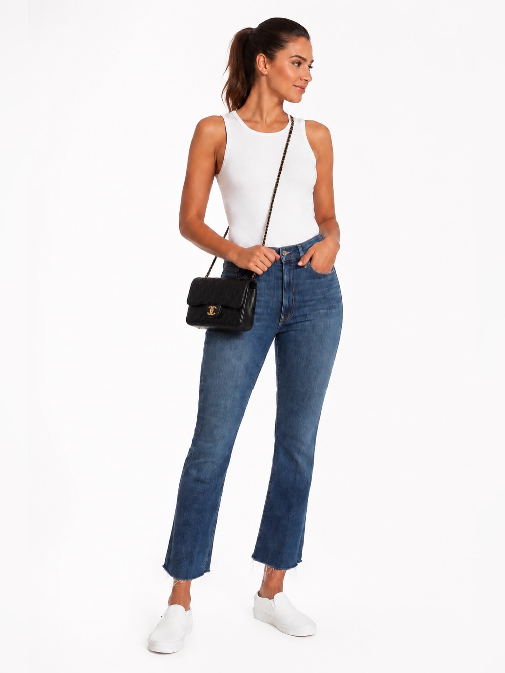 MOTHER The Hustler Ankle Fray Girl Crush NWT